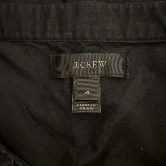 J Crew Embroidered Bib Peasant Top in Black, size 4 - Picture 7 of 11